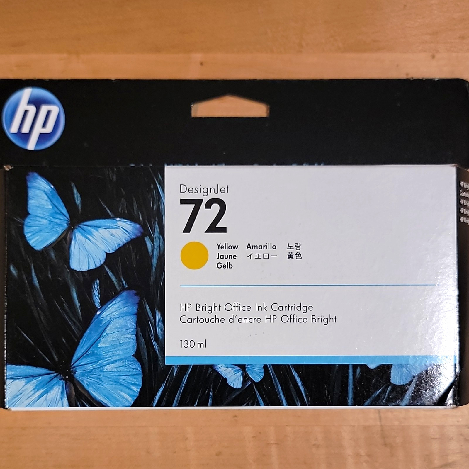 HP DesignJet 72 Genuine/Original Yellow Inkjet Ink Cartridge 130 ml