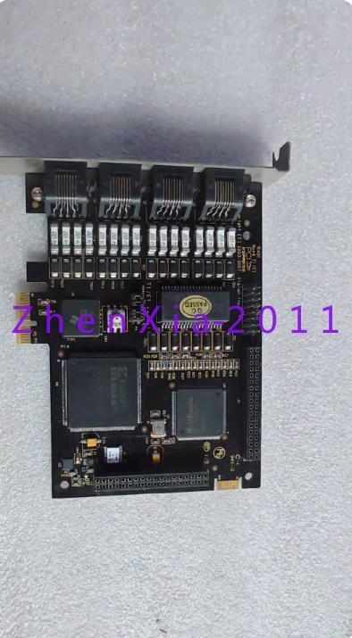 1PC Used Asterisk digium TE420 PCIe x1 T1/E1 Voice card