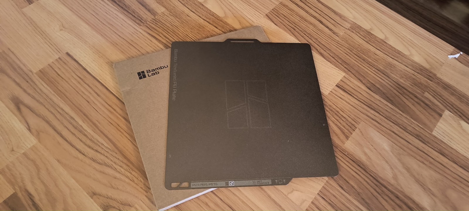 Double Sided, Bambu Lab Gold Textured PEI 3-D printer Build Plate
