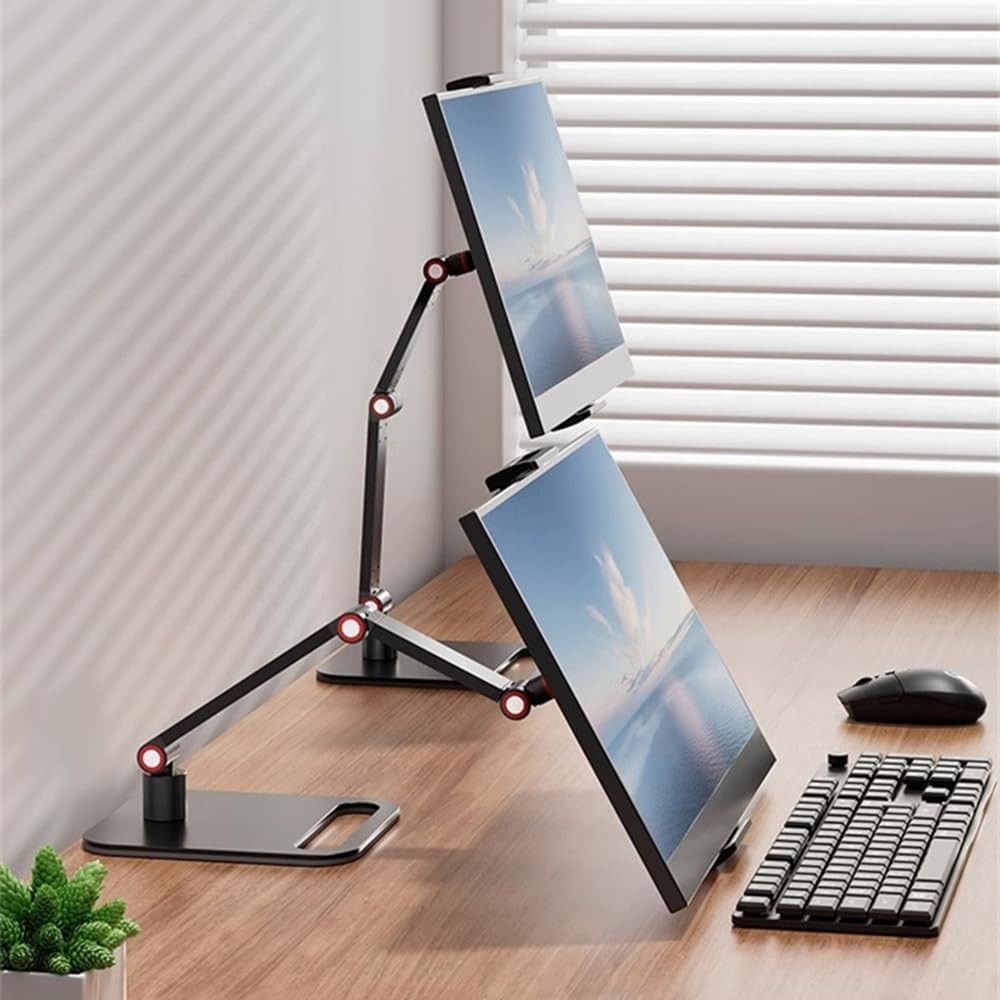 Portable Monitor Holder for 12-17.3 Inch Screen Desk Holder Metal Stand 16 In...