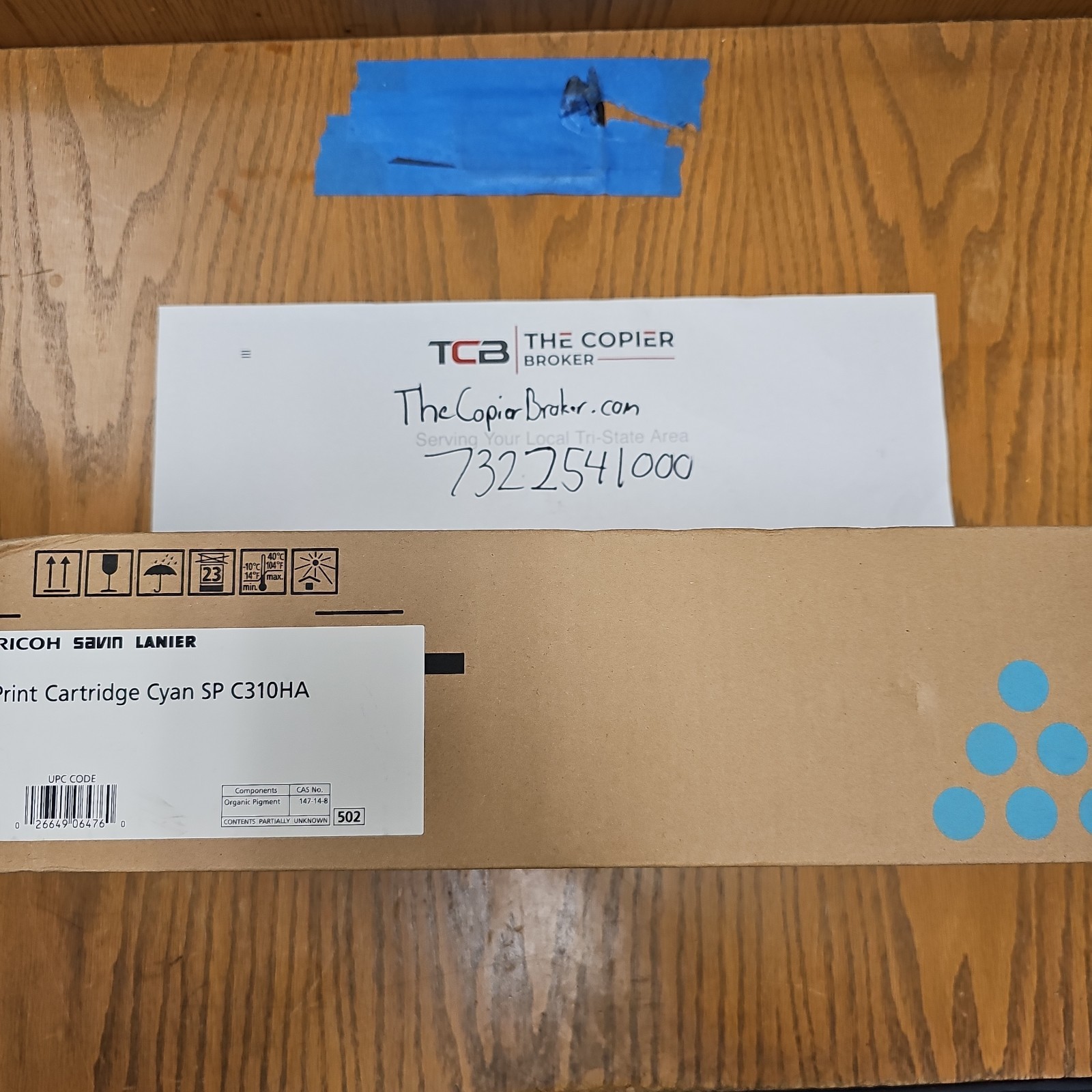 Ricoh OM Print Cartridge: Cyan SP C310A