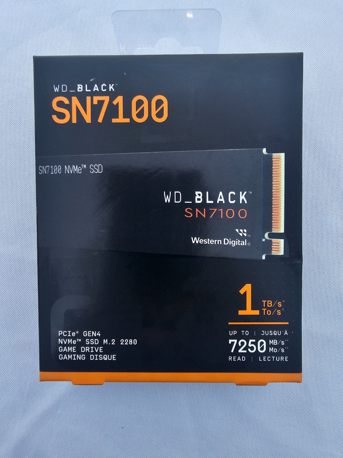 SanDisk WD_BLACK SN7100 1TB NVMe PCIe Gen4 M.2 2280 SSD 7250MB/s Game Drive