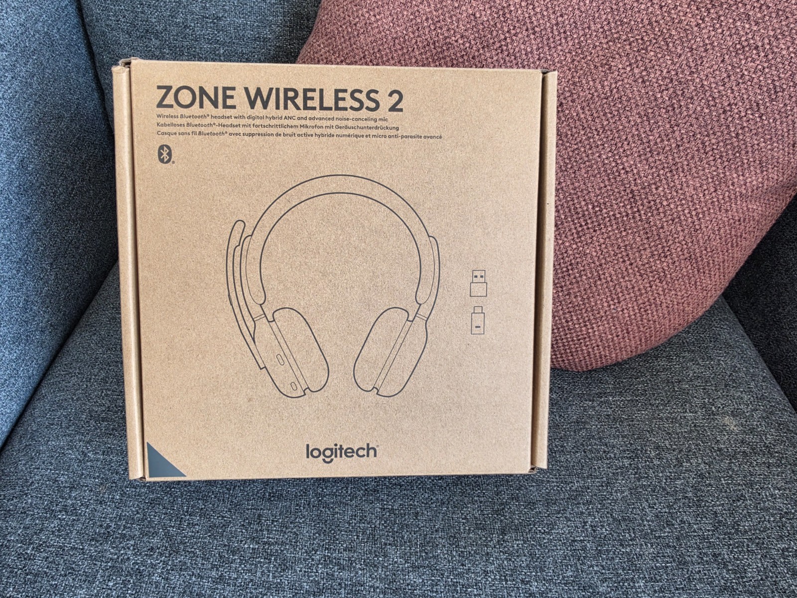 Logitech Zone Wireless 2 (Teams Certified, w/ Receiver)
