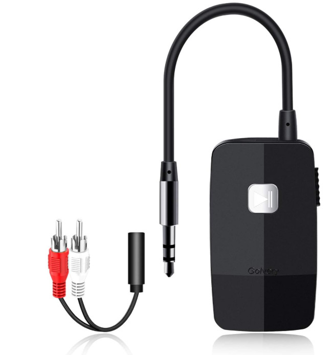 Adaptador Receptor Bluetooth 5.4 HiFi AUX RCA Doble Conexión 20H Batería