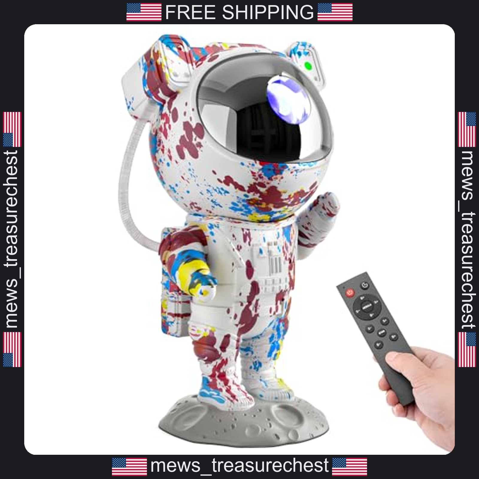 Astronaut Galaxy Projector with Remote, Timer, Nebula & Star Effects