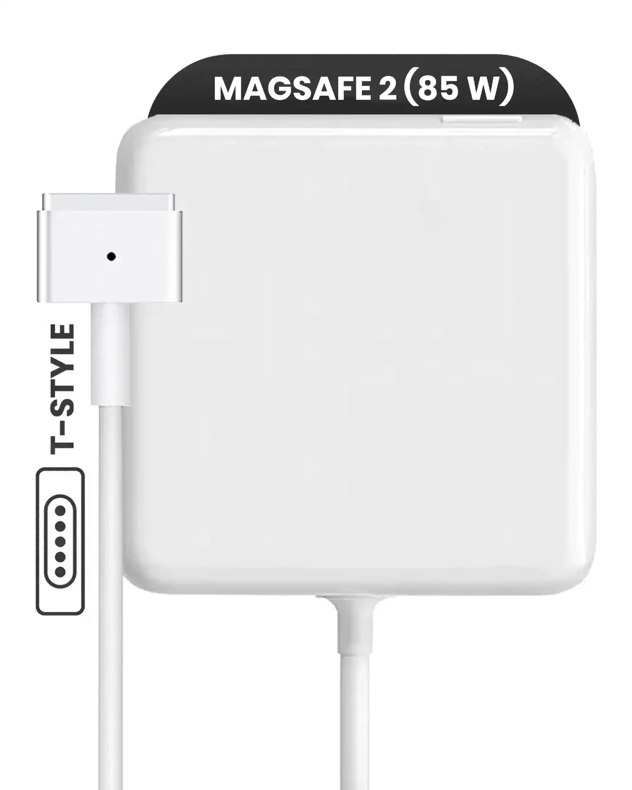 Genuine OEM 85W Mag Safe 2 Power Adapter with Cable (T-Style) For M A C Book