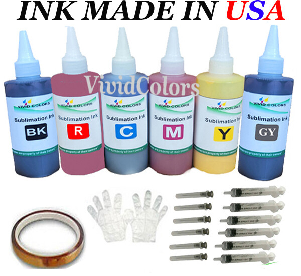 VC Dye Sublimation Ink 6-100ml bottles (non-OEM) for Photo Expression XP-15000