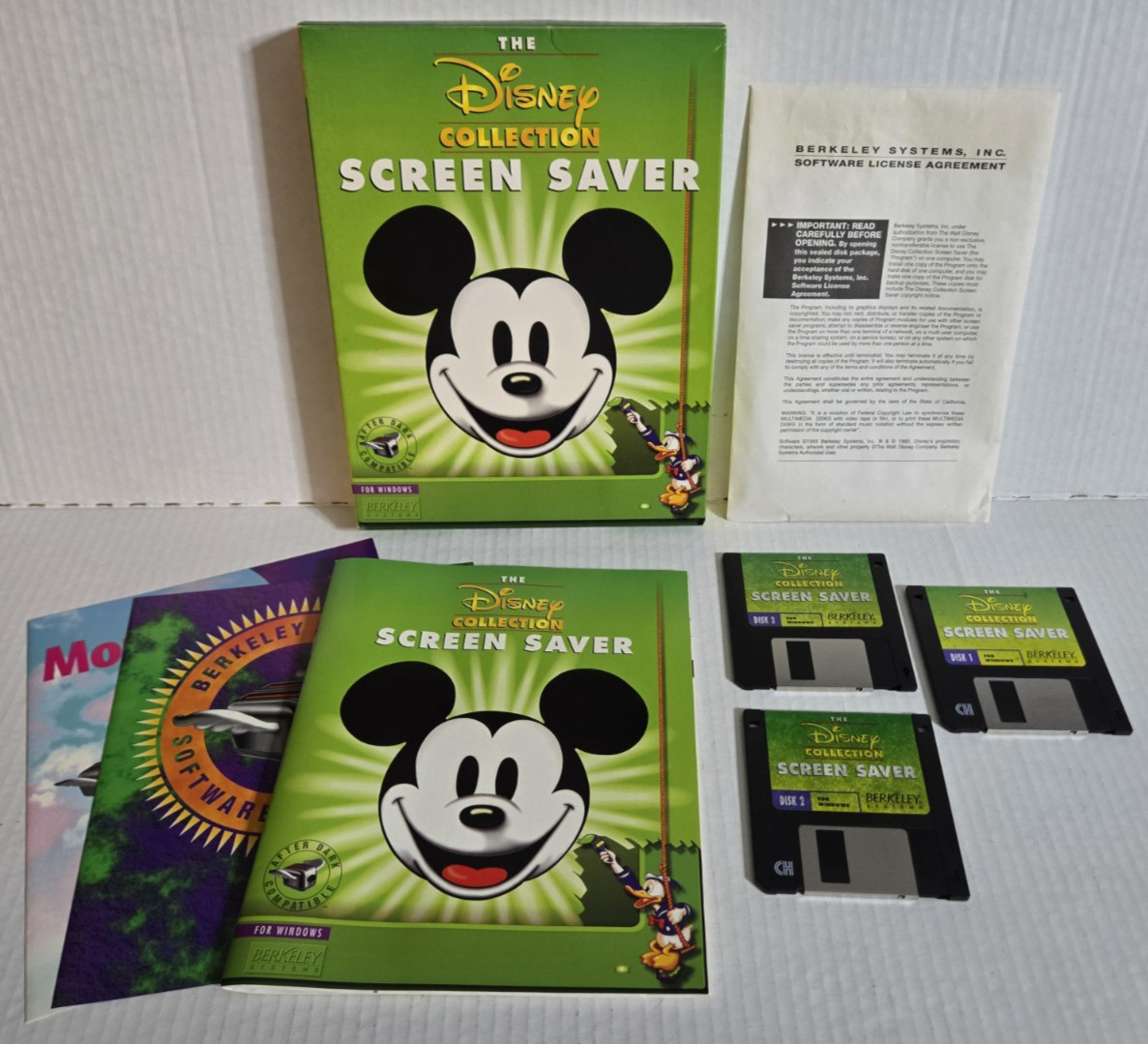 Vintage The Disney Collection Screen Saver for Windows 1993 3.5 Floppy Disk