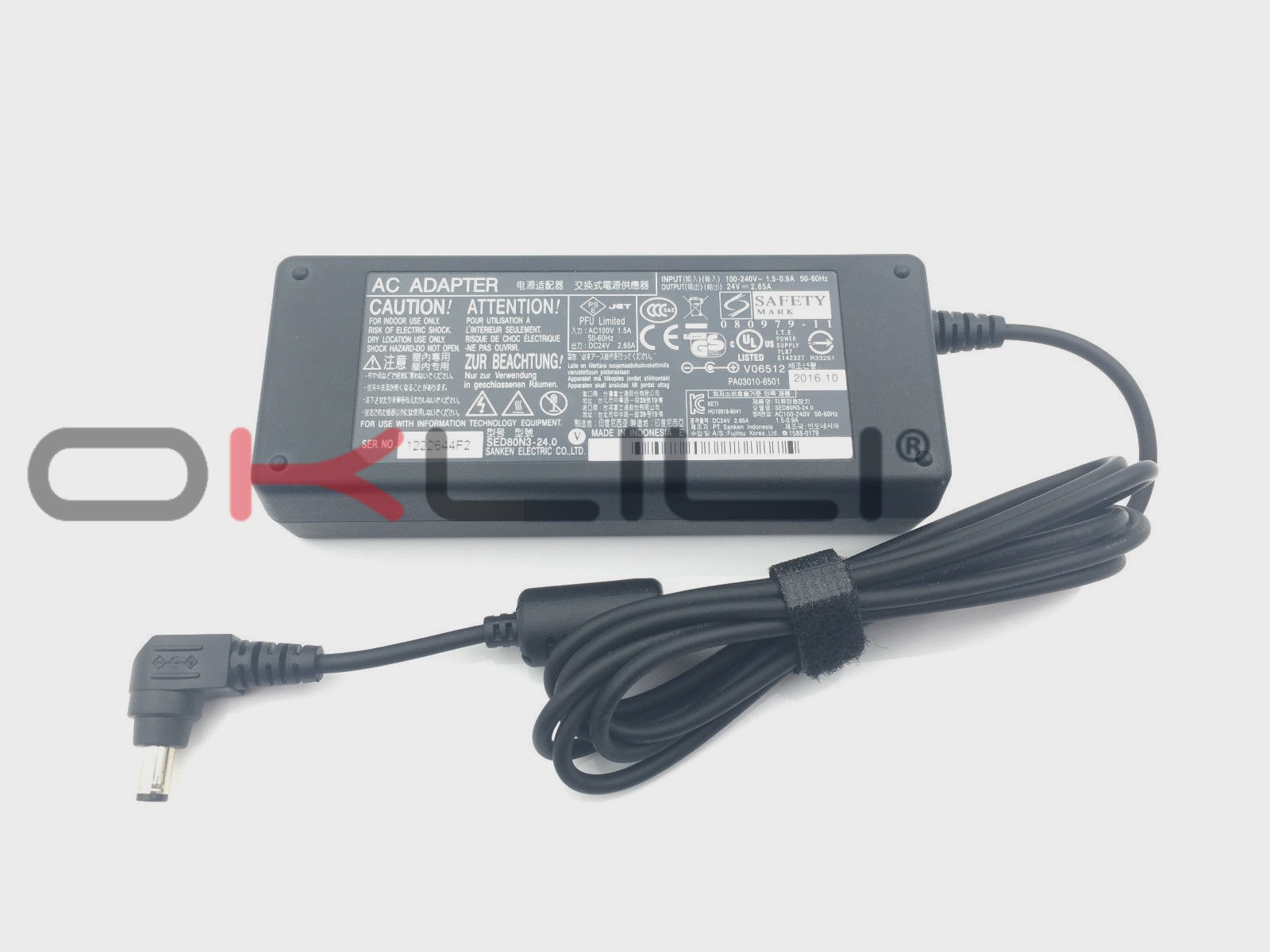 OEM PA03010-6501 AC Adapter Power for Fujitsu S1500 fi-6110 N1800 fi-7160 fi7180