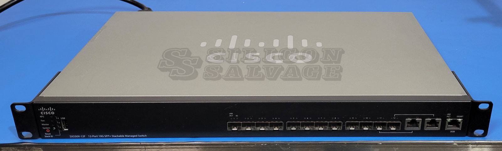 Cisco SX550X-12F 12-Port 10G SFP+ Stackable Managed Switch Rackmount Used