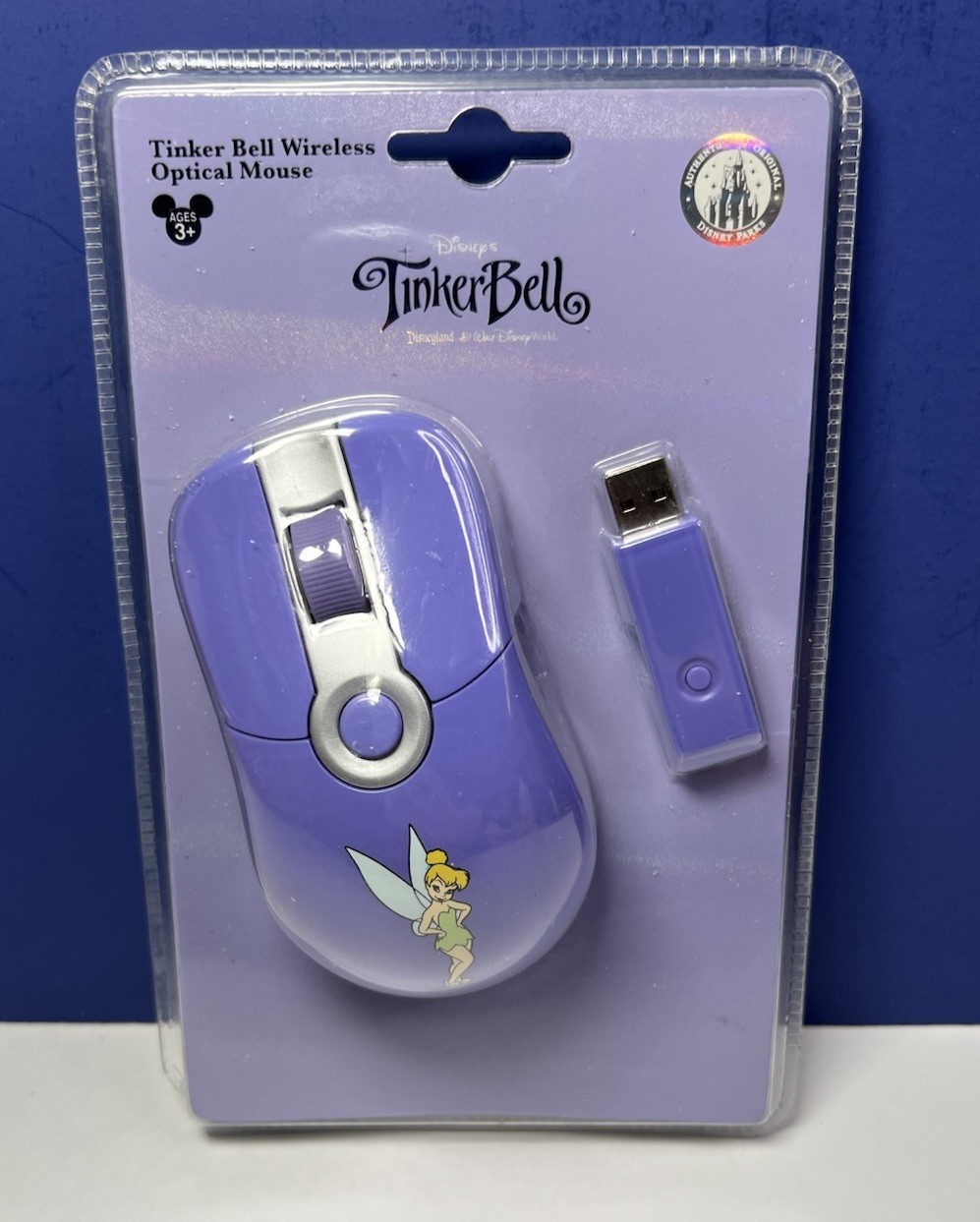Tinker Bell Wireless Optical Mouse Disney Theme Park Merchandise NEW