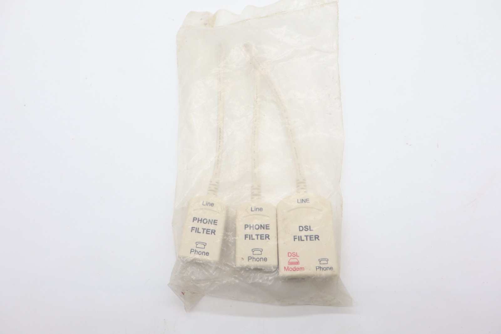 DSL & Phone Line Noise Filter Adapters DSL Modem Router Fax NOS