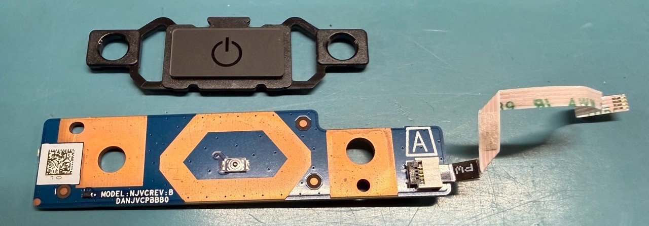 OEM ASUS ProArt P16 H7606WV Power Button Board w/ Cable | 90NB1420-R10010 | Used