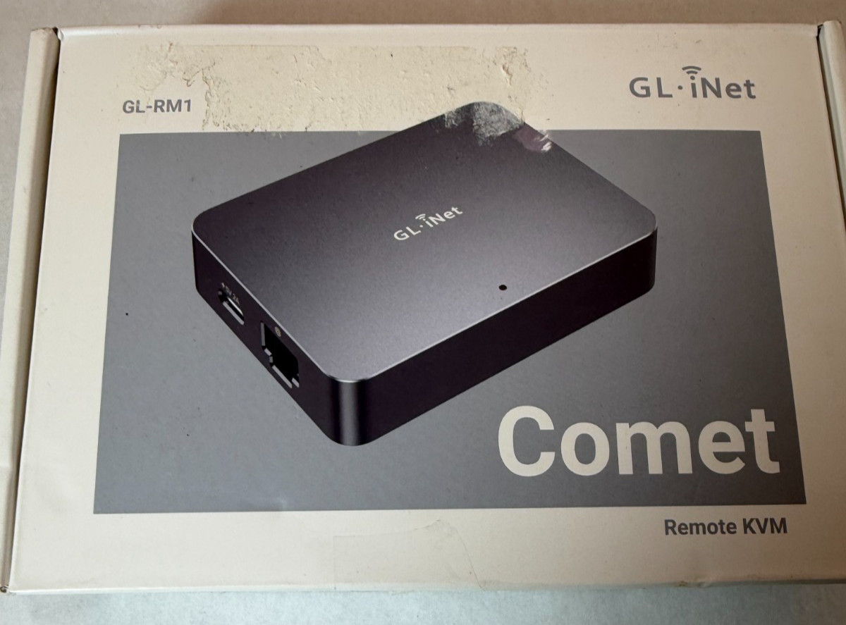 GL.iNet Comet GL-RM1 Remote KVM 4K 30Hz BIOS Control Tailscale Black - As Is