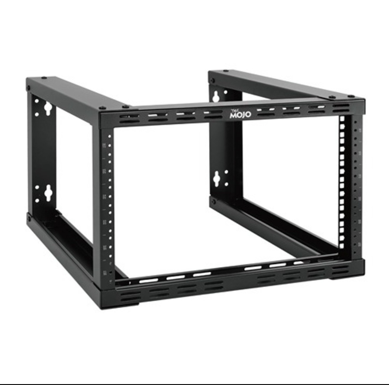 Tecmojo 6U Fixed Wall Mount Network Rack 15.8inch Depth 6U/15.8 Depth, Black 
