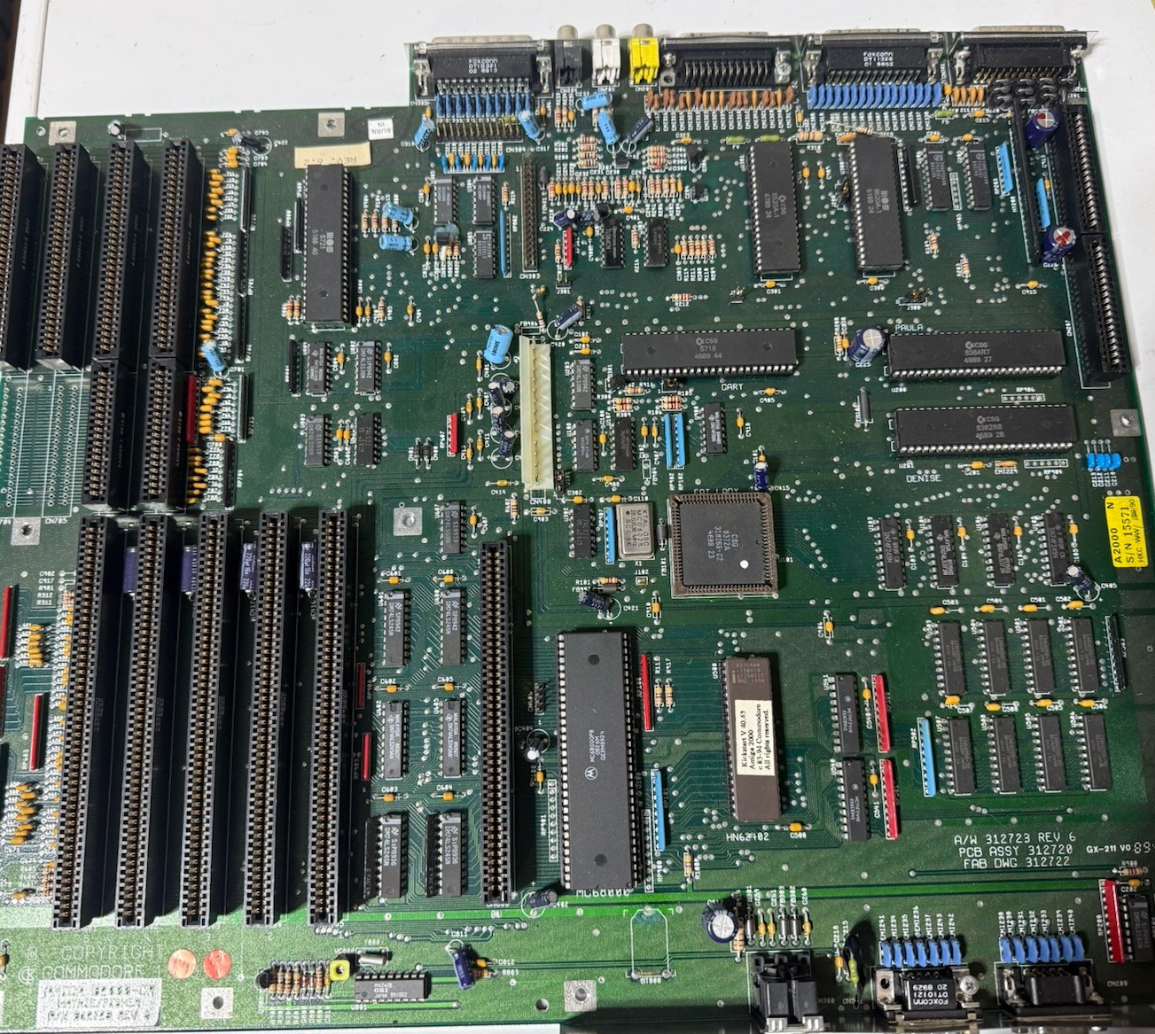 Commodore Amiga 2000 Motherboard Rev 6.2