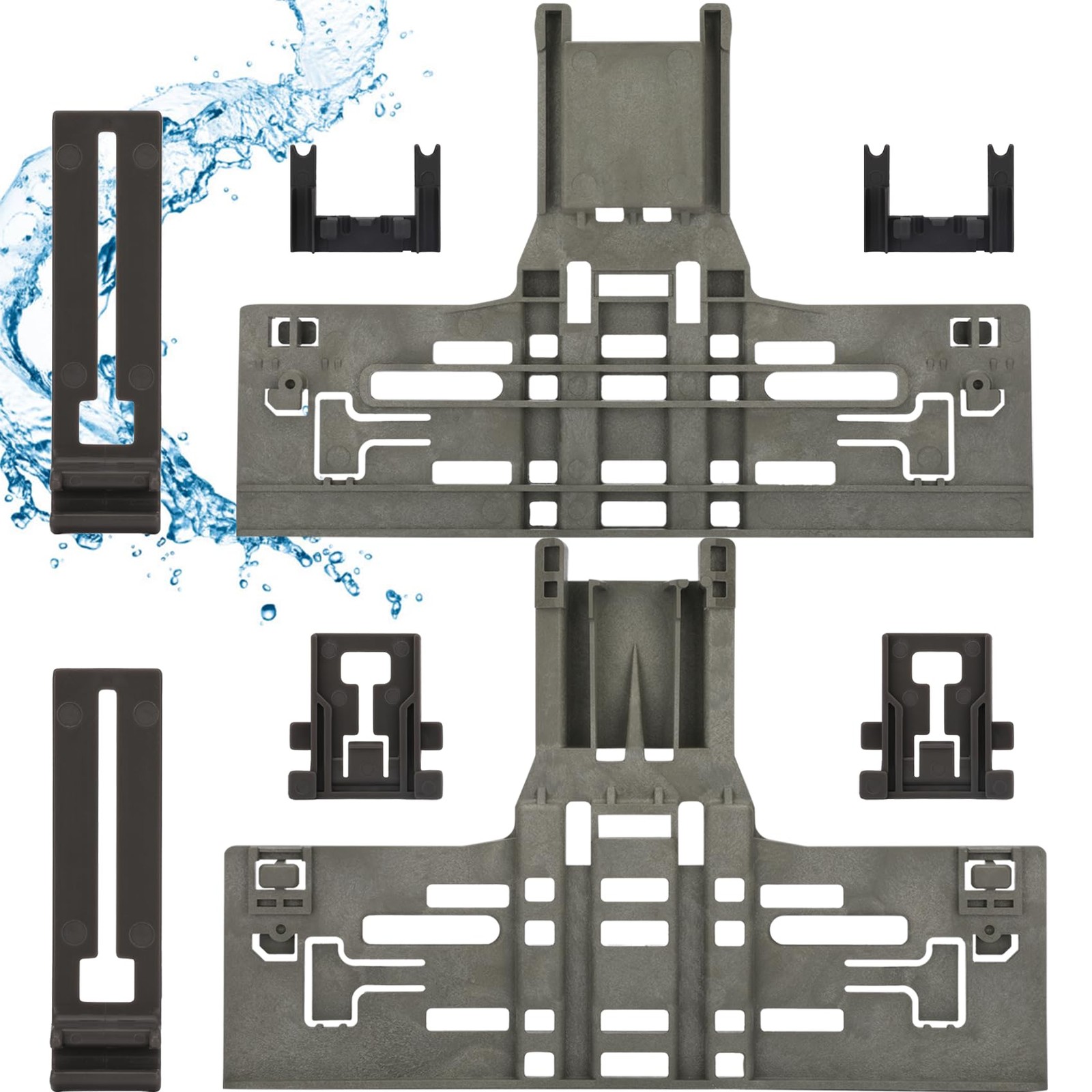 WPW10546503 Dishwasher Top Rack Adjuster Kit Replacement, 8 Pack