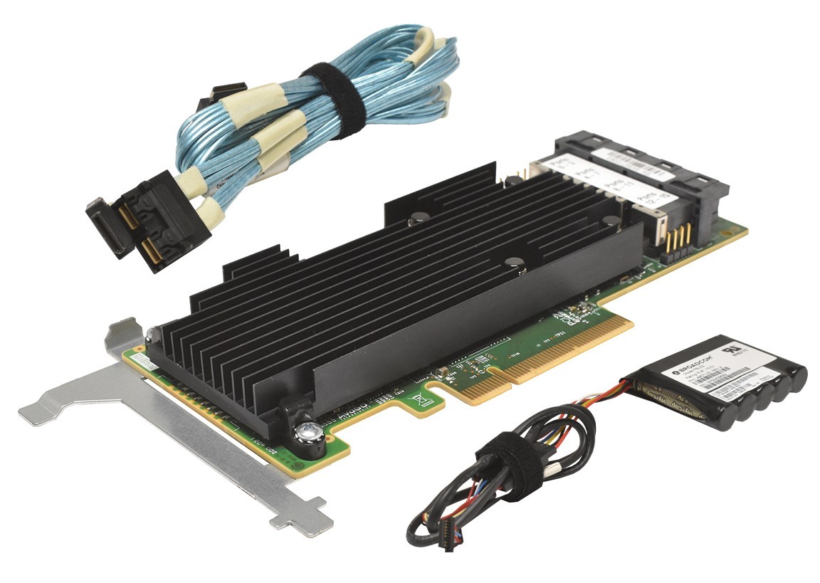 Sun Oracle 25708 16-Port 12G SAS SATA RAID Controller for X7-2 +BBU +SAS Cable
