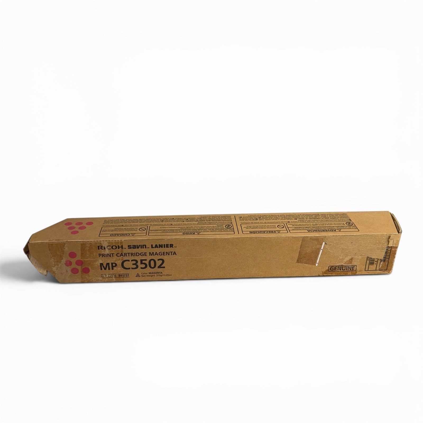 Genuine Ricoh / Savin / Lanier MP C3502 Magenta Toner Cartridge (841737) OEM