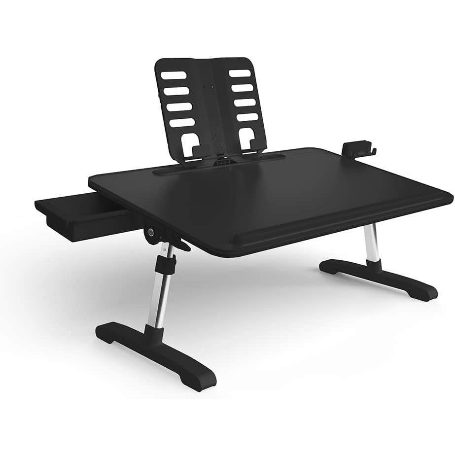 Limitless TotalDesk Adjustable Workstation Black Lap Desk LIM-TD-001 New
