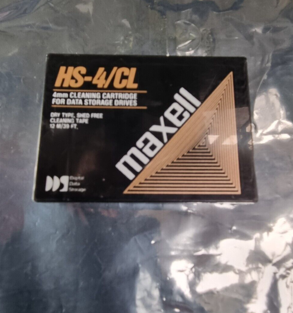 MAXWELL HS-4/CL 4mm CLEANING CARTRIDGE FOR DATA STORAGE DRIVES (IN14S2)