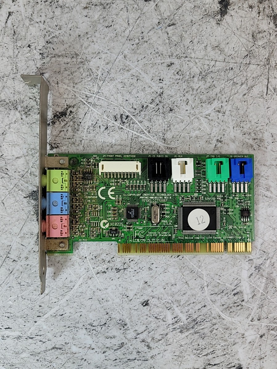CREATIVE Technology CT5807 0088GF Labs Sound Blaster PCI Card TRS