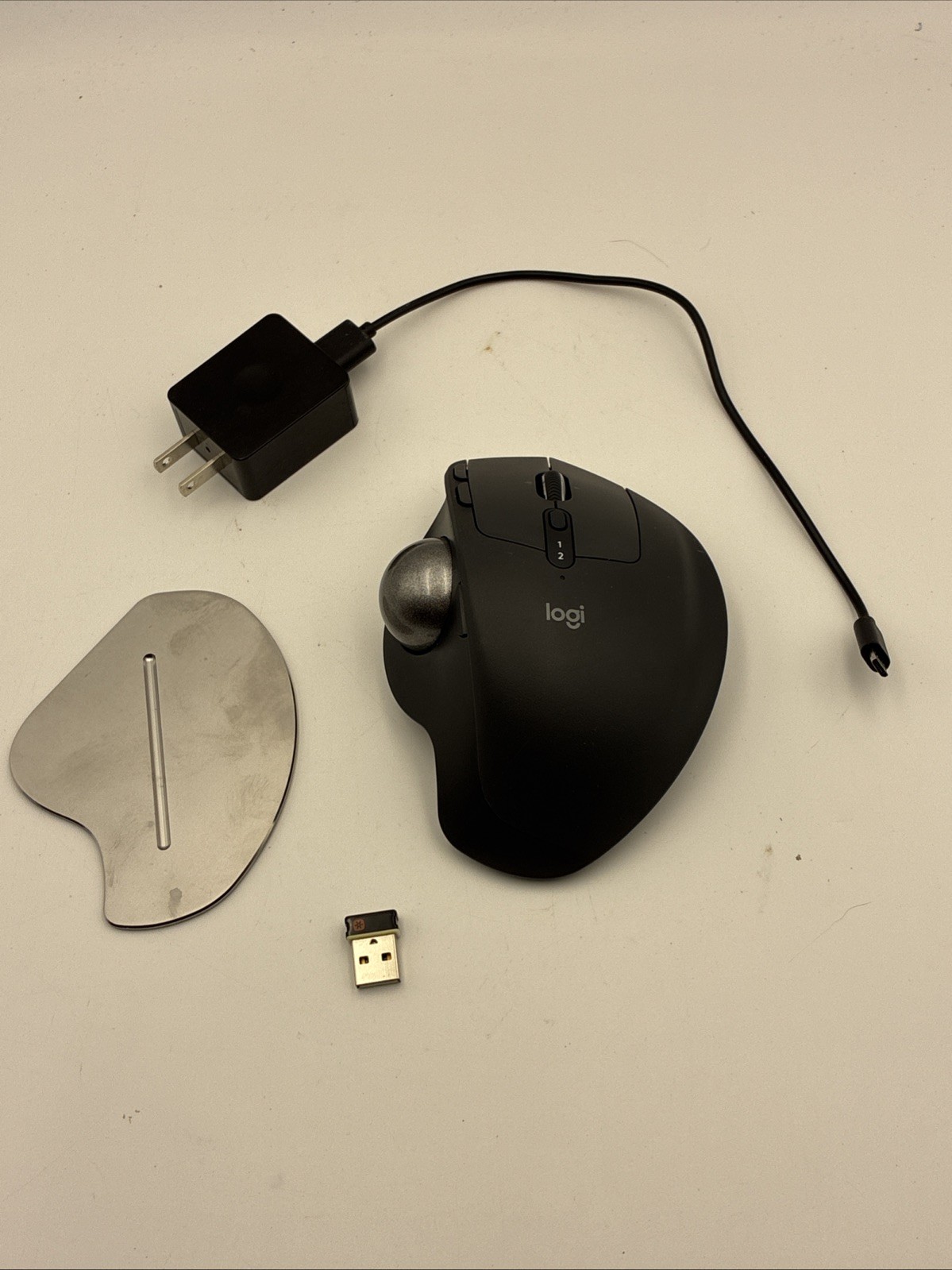 Logitech MX Ergo M-R0065 Wireless Bluetooth Trackball Mouse & Dongle - Graphite