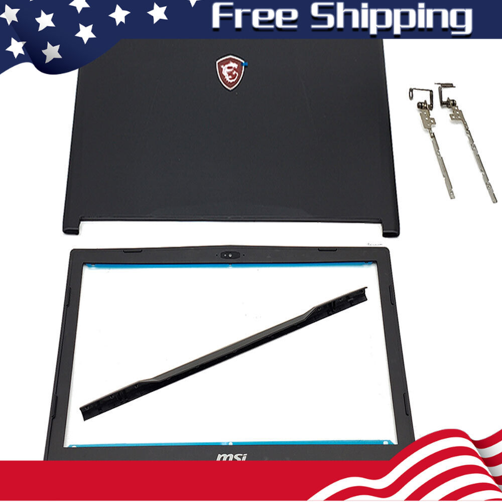 LCD Back Cover + Bezel + Hinges + Cover For MSI GL63 8RC 8RD 8RE 8SC 8SD 8SE US