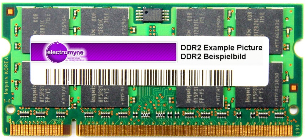 1GB Samsung DDR2 RAM PC2-5300S 667MHz CL5 2Rx8 SO-DIMM M470T2953CZ3-CE6 40Y8403