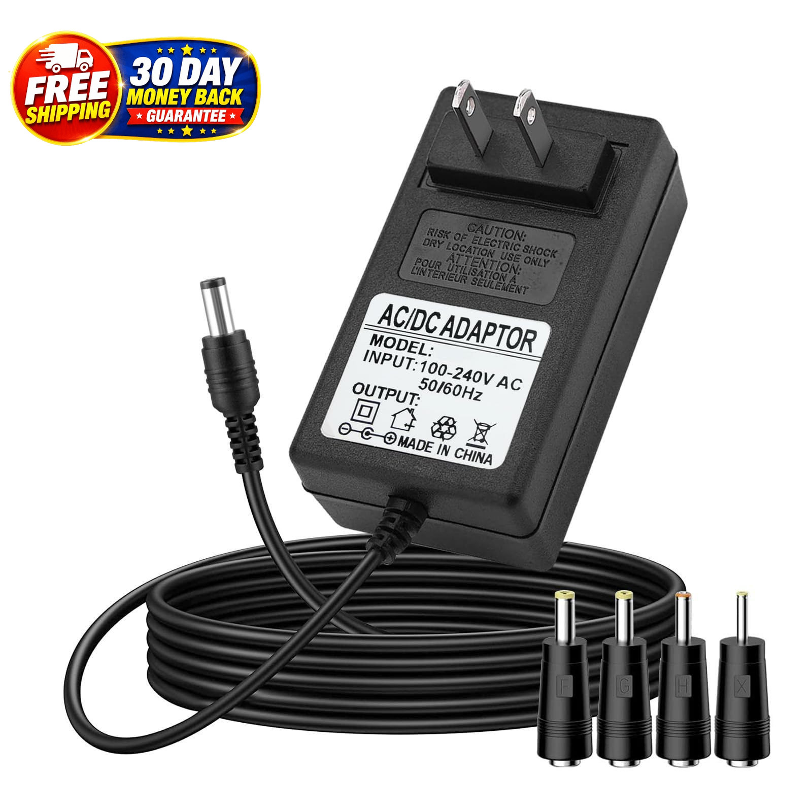16.8V AC/DC Massage Gun Charger Adapter Compatible with LifePro Sonic, Sonic Min
