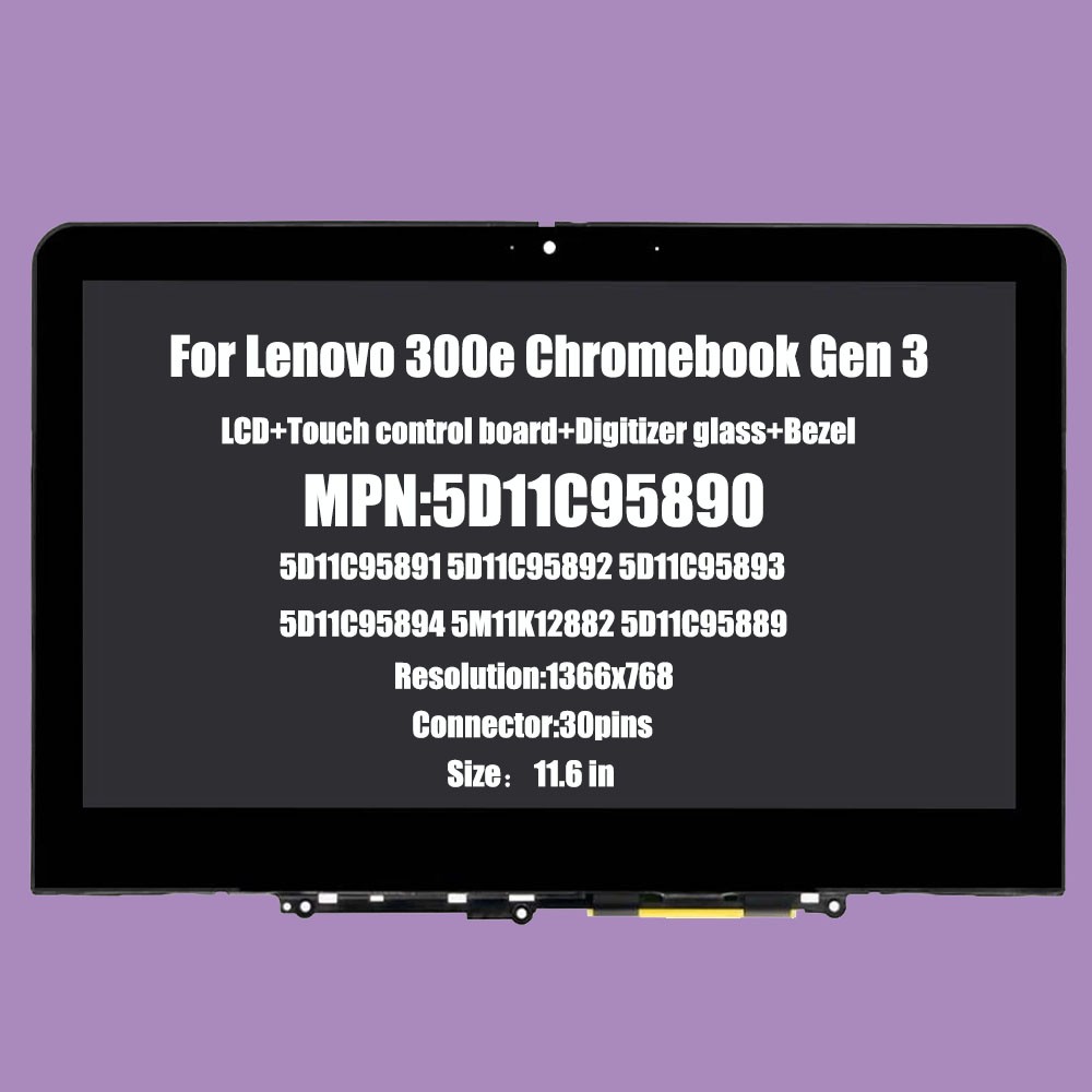 NEW For Lenovo 300e Chromebook Gen 3 Pen Touch LCD screen 5D11C95890 5D11C95892