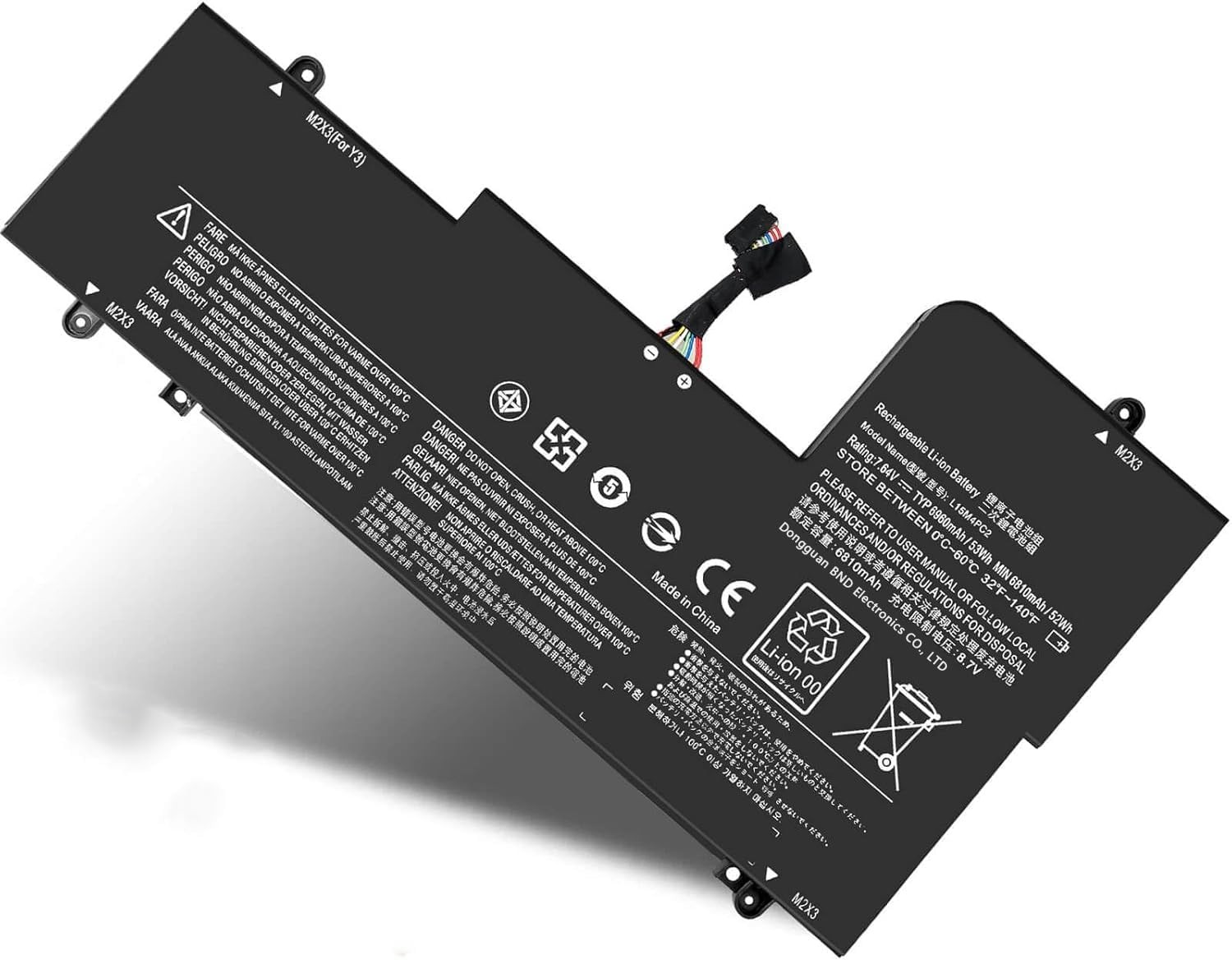 L15L4PC2 L15M4PC2 Laptop Battery Replacement for Lenovo Ideapad Yoga 710 14IKB