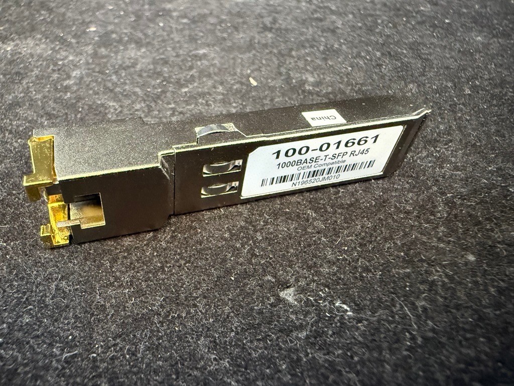 **NEW** Calix Compatible 100-01661 1G 100m RJ45 Transceiver