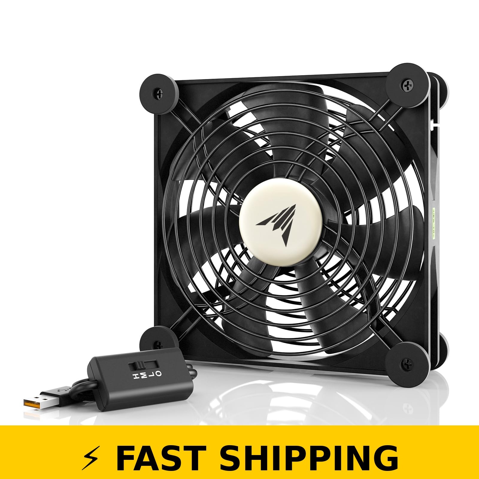AC Infinity MULTIFAN S4 USB Fan with Speed Controller