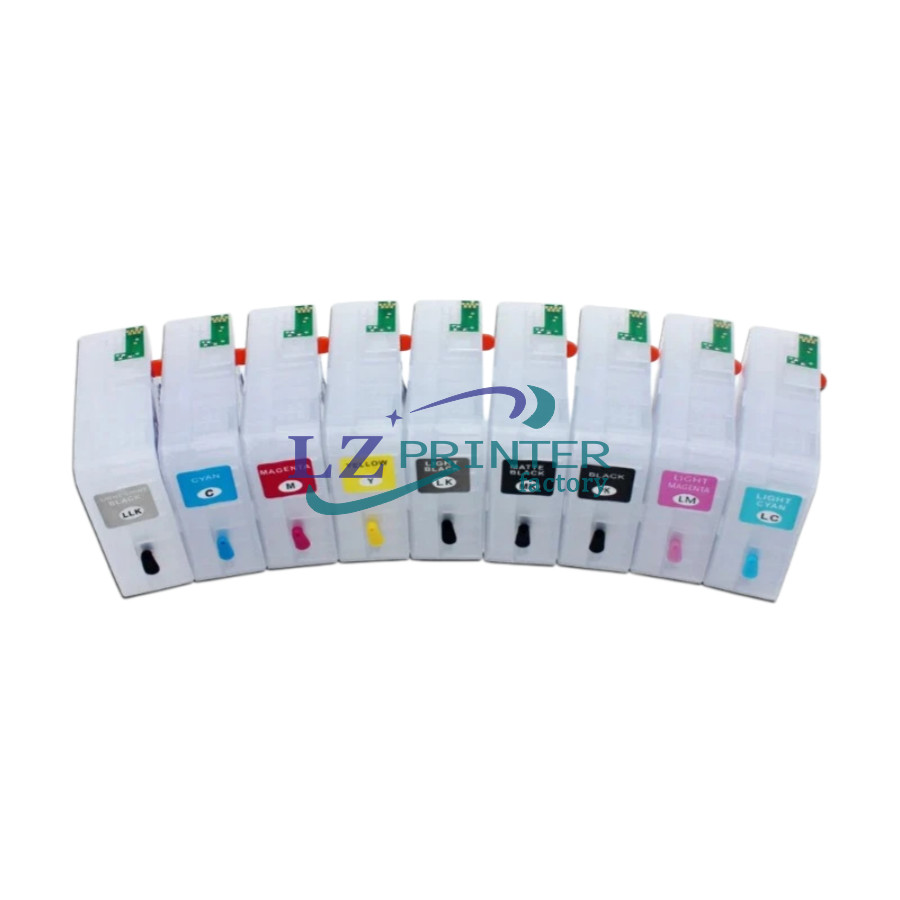 T5801-T5809 Refillable Ink Cartridge Fir For Epson 3800 3880 Printer with Chip