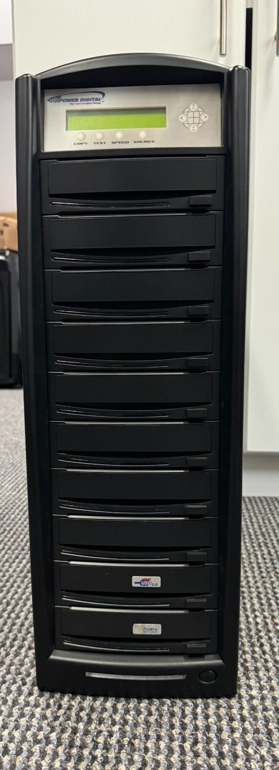 SharkCopier 1-9 24X CD DVD Duplicator Disc Burner copier - VIN POWER DIGITAL