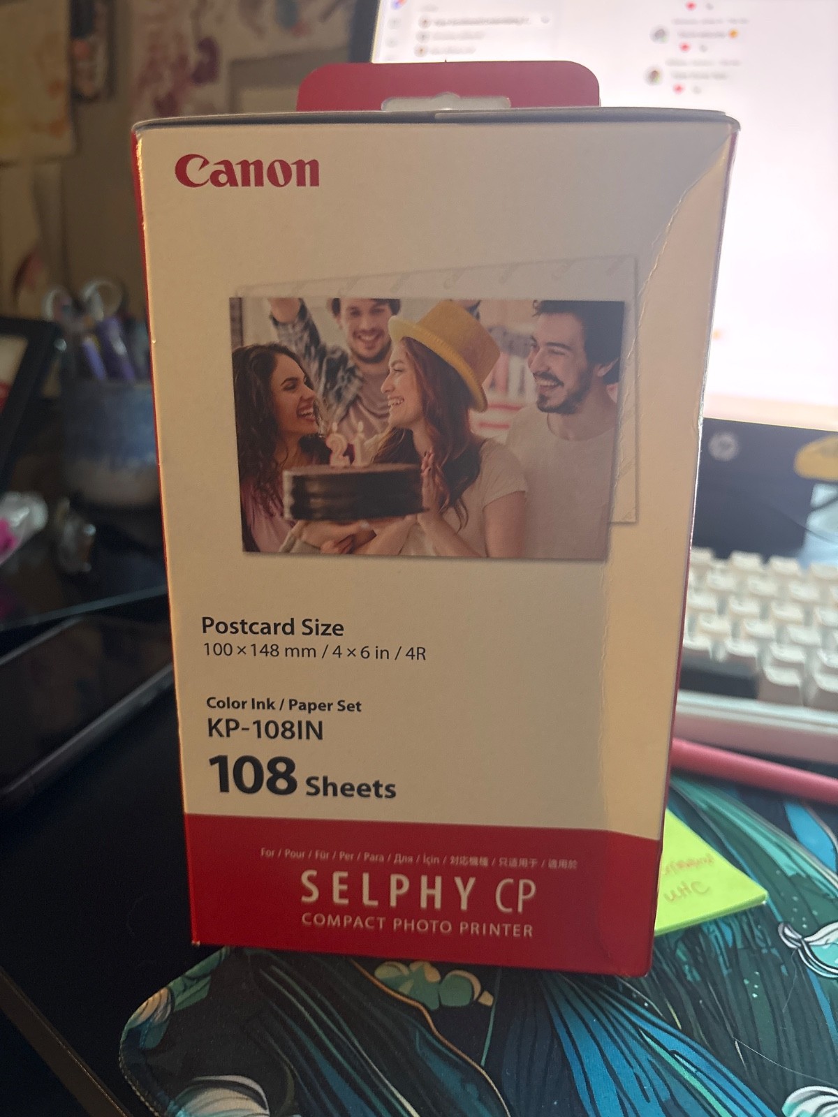 Canon KP-108IN Selphy CP 4x6" Color Ink & Paper Set