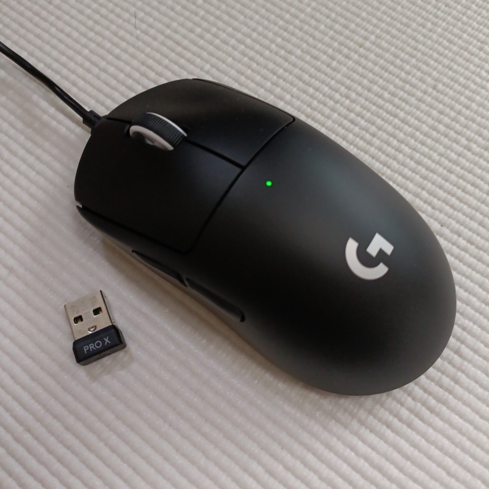 Logitech GPRO X SUPERLIGHT Wireless Gaming Mouse & Dongle Black Excellent Condit
