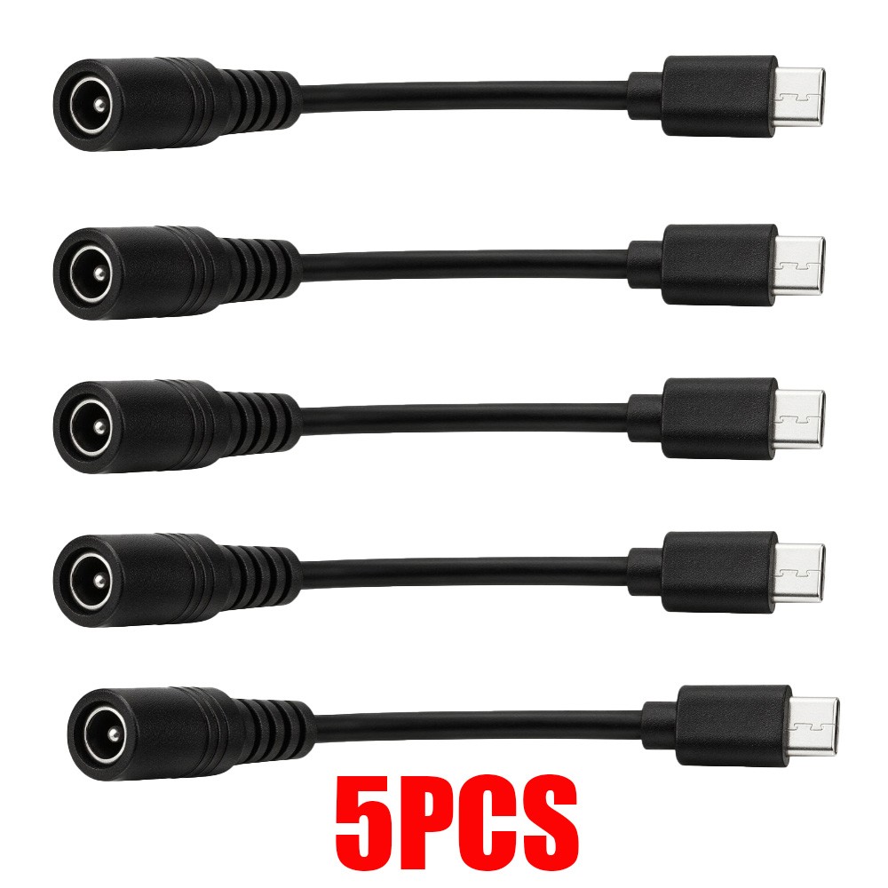 FOR HP DELL 100W 7.4mm Power Adapter Converter Cable To USB-C Port Lot 5-30pcs