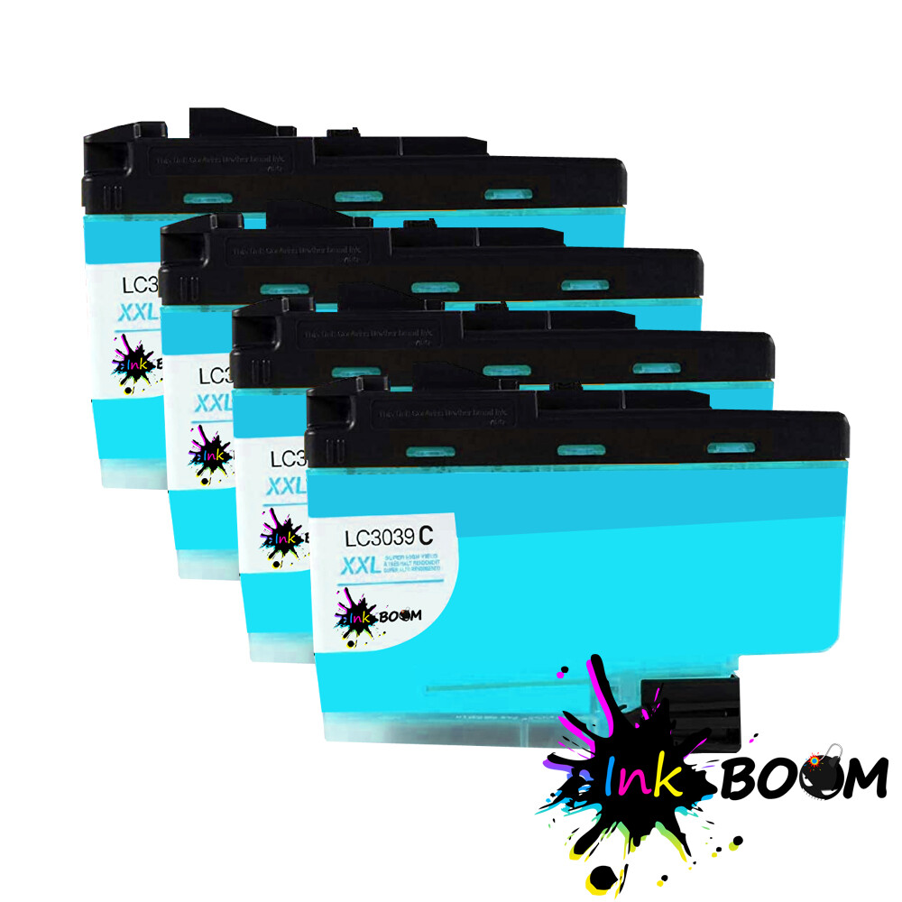 4 Cyan Ink Cartridge fits Brother HL-J6000DW MFC-J5845DW MFC-J5845DW LC3039XXL