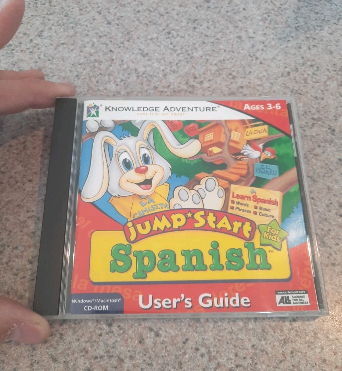 Knowledge Adventure JumpStart Spanish CD-ROM Windows Mac Kids Ages 3-6 Learning