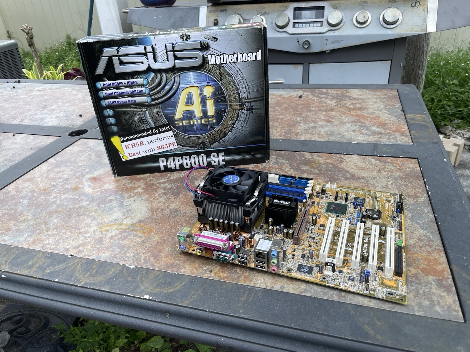 Asus P4P800-SE LGA478 Motherboard Tested Working With Original Box & Accessories
