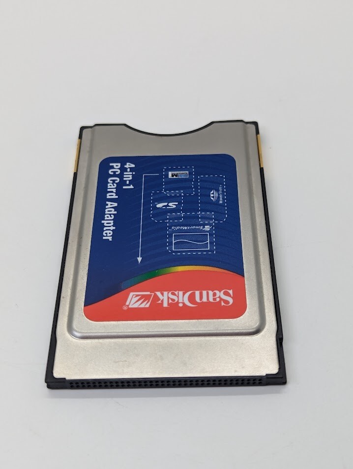 SanDisk 4-in-1 PC Card Adapter for SD/SM/MS & MMC Model No. SDDR-65