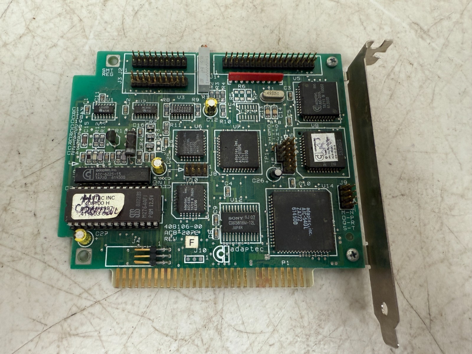 Adaptec ACB-2072 ISA RLL controller Card Green