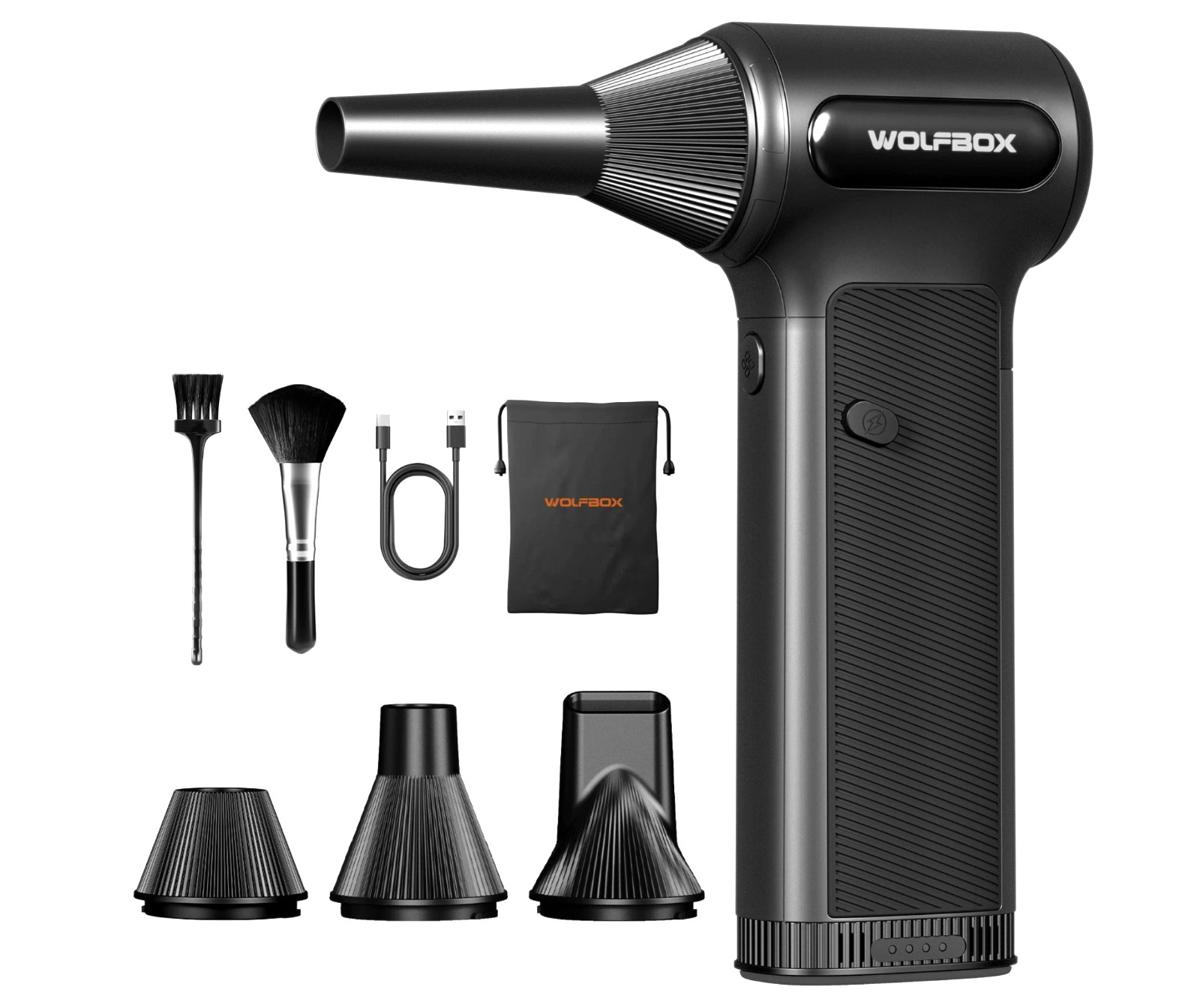 WOLFBOX Handheld DF200 Electric Air Duster w/ Removable Battery Mini Blower NEW