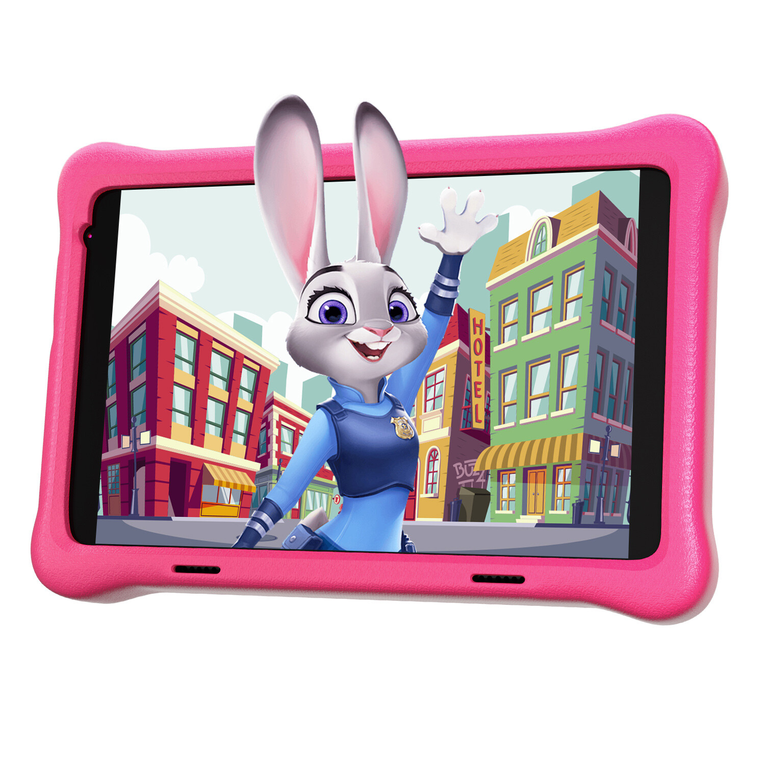 Anmecs Kids Tablet 8 inch Android 12 Tablets 2+32GB with Shockproof Blue ＆ Pink