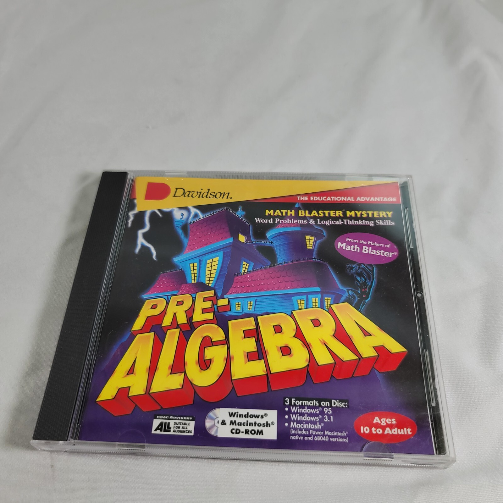Pre- Algebra  Word Problems and Logical Thinking Skills by Davidson CD-ROM 1994
