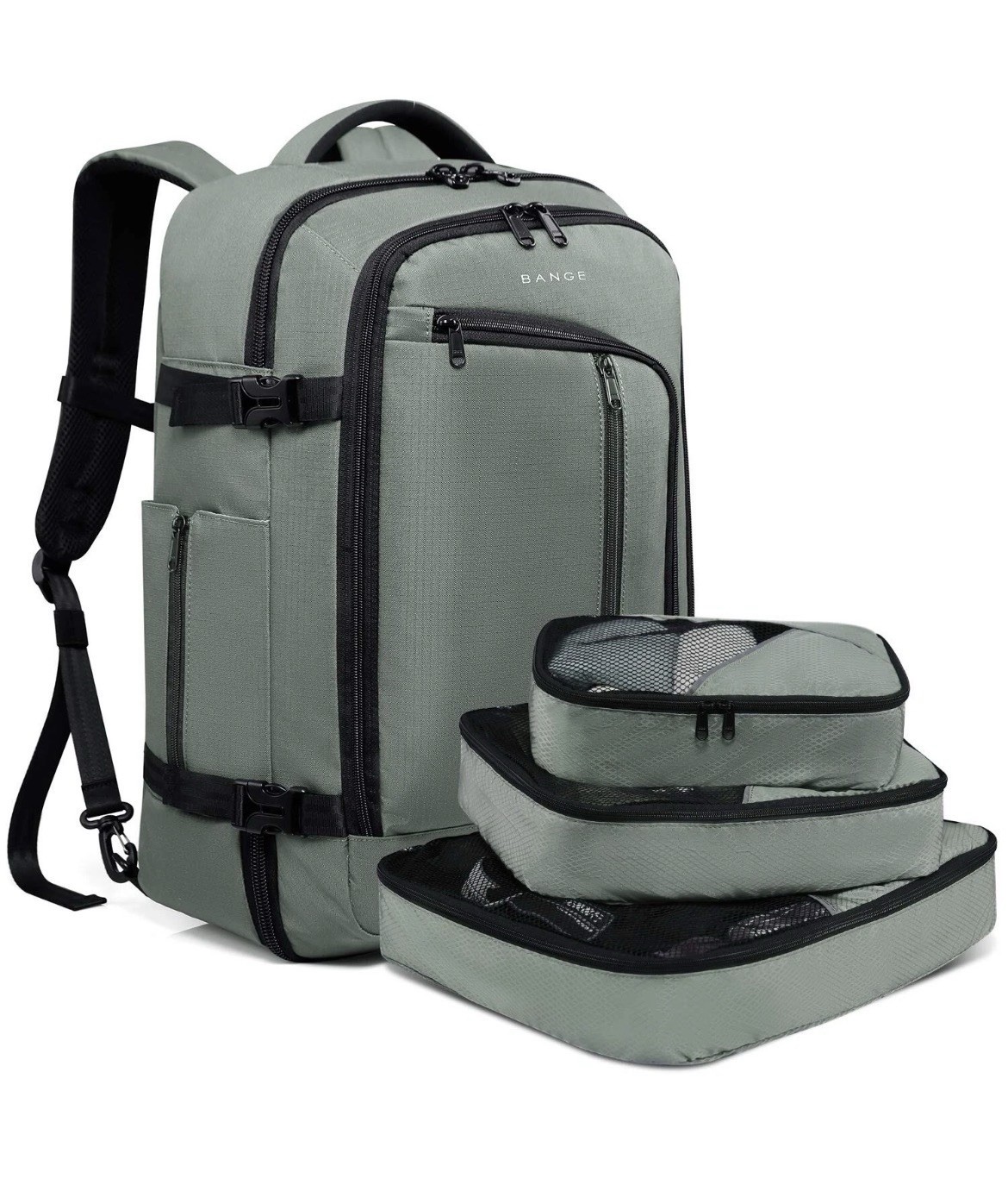 BANGE Travel Overnight Backpack,40-Liter FAA Flight Approved Weekender Carry-on
