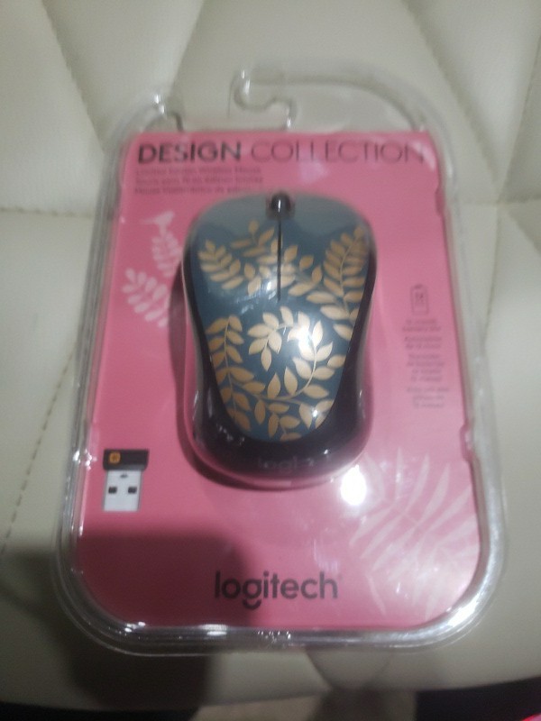 Logitech Design Collection Limited Edition Wireless Compact Mouse Golden Garden