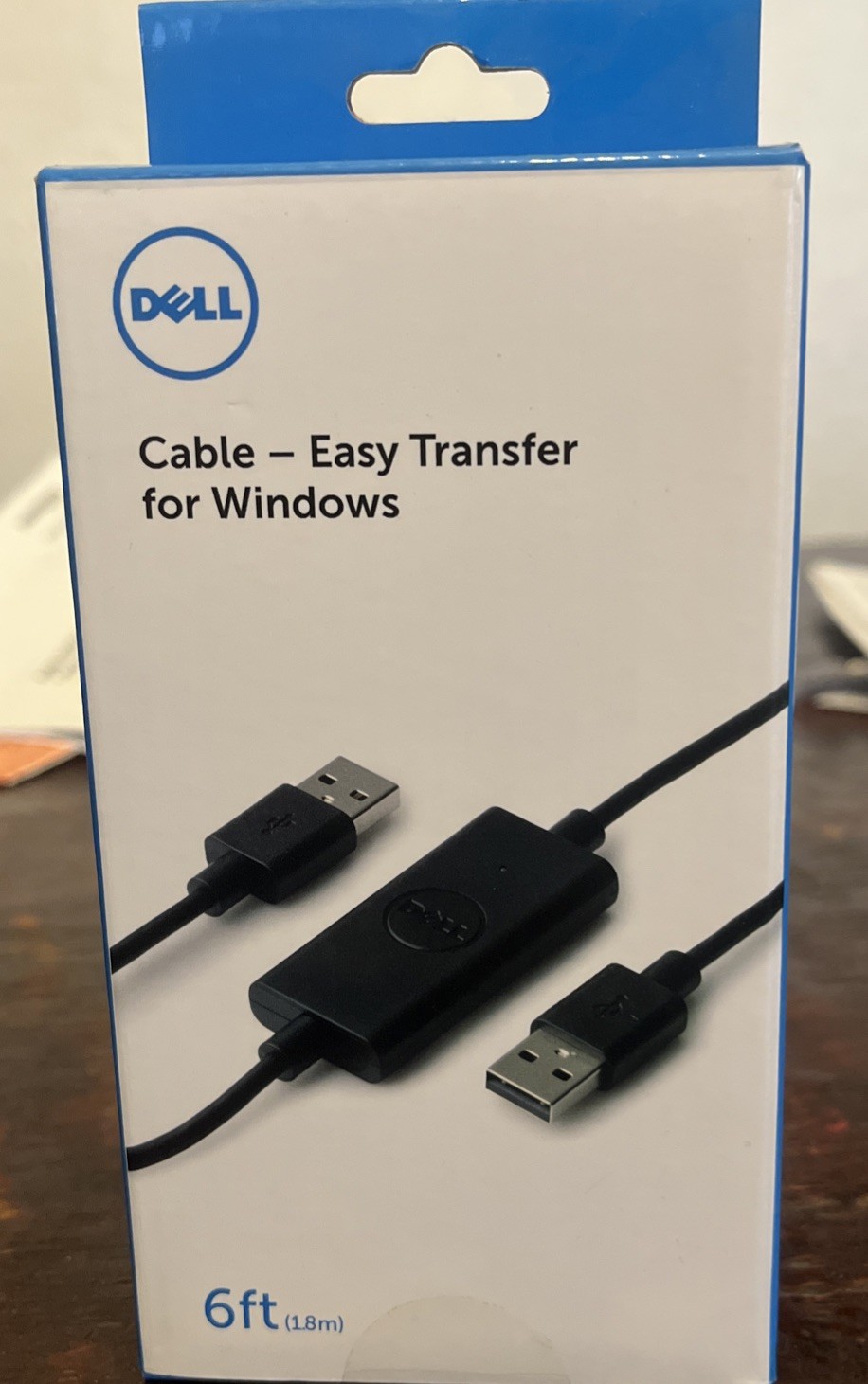 New Genuine Dell Easy Transfer USB 2.0 Cable For Windows RJ57K 6ft